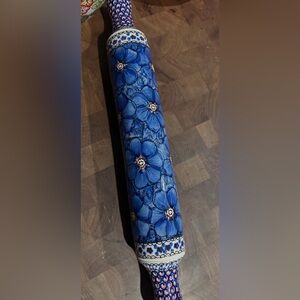 Cobalt Poppies Rolling Pin